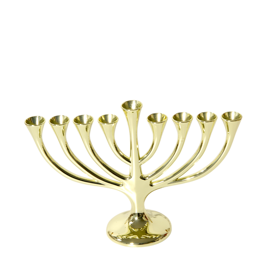 Chanukiah Menorah "Tree" - Golden colour