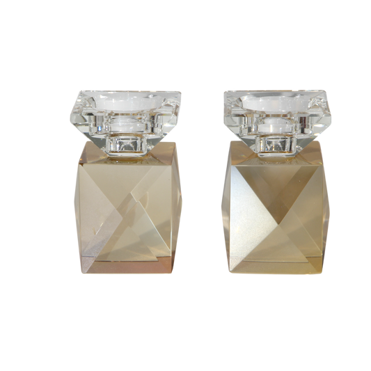 Crystal Shabbat Candlestick - Light
