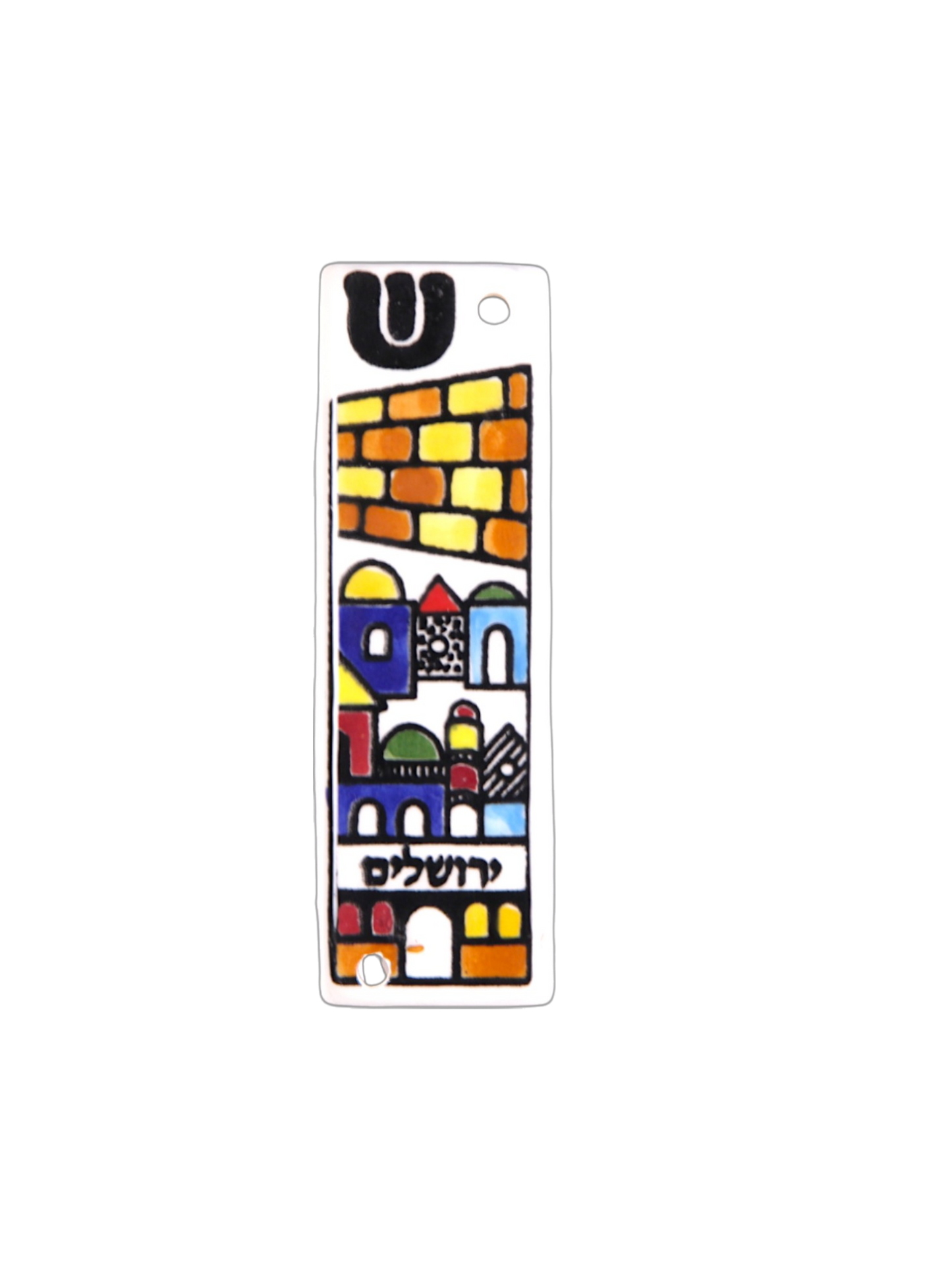 Armenian ceramic Mezuzah - Jerusalem