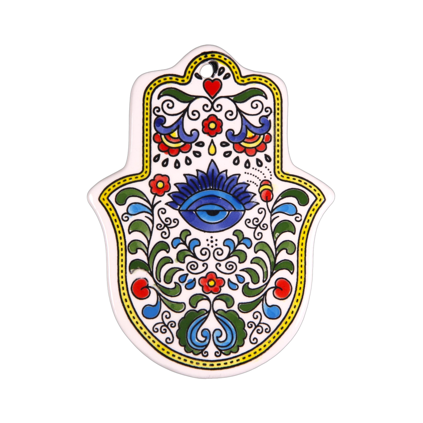 Arménská keramika Hamsa - Modré oko